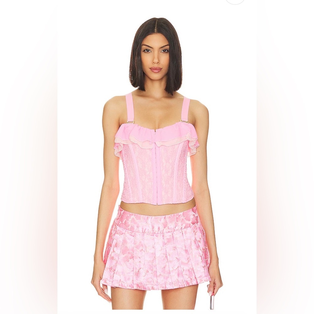 NWT We are HAH seams like a princess corset in rose quartz